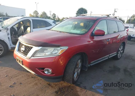 2014 Nissan Pathfinder Platinum из США, поврежденный, VIN 5N1AR2MM3EC605084